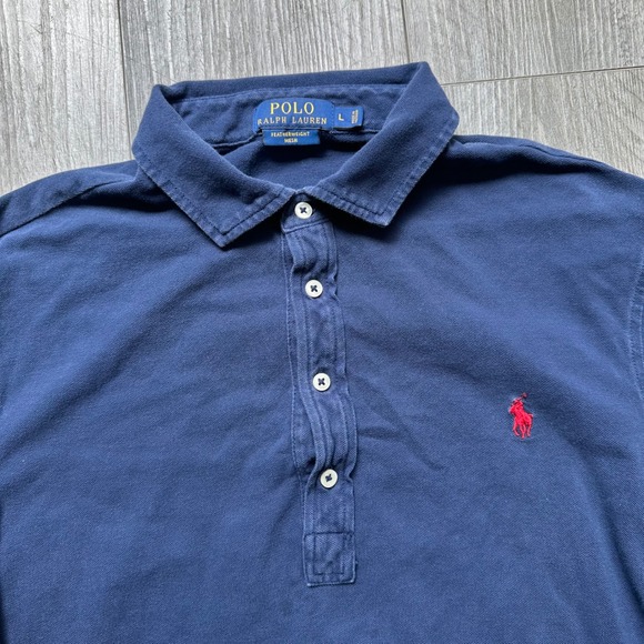 Polo Ralph Lauren Other - Polo Ralph Lauren Navy Long Sleeve Polo Shirt Men's L Featherweight
